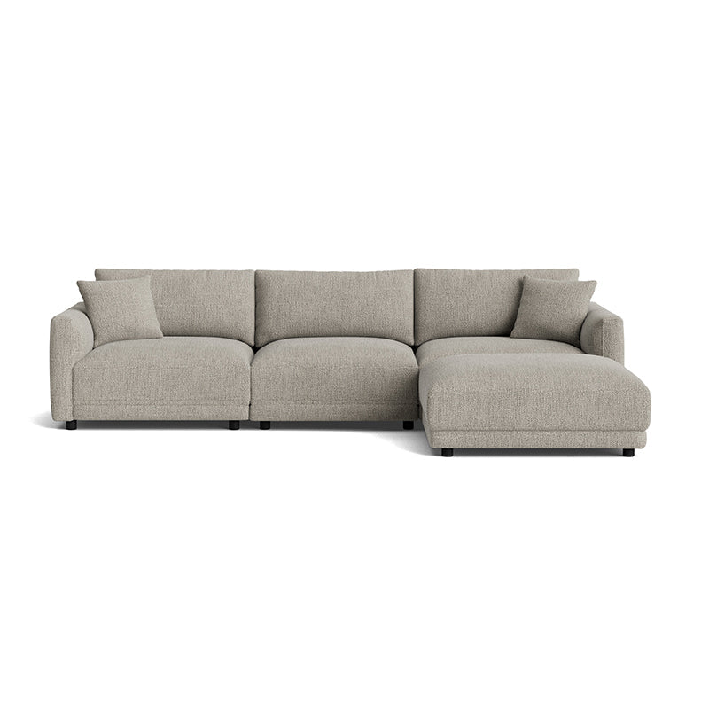 Canapé d'angle modulaire 4 pièces Soft Spot, couleur avoine