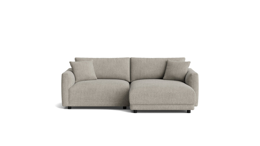 Canapé d'angle modulaire Soft Spot 2 pièces, côté droit, couleur avoine