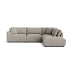 Canapé d'angle modulaire 5 pièces Soft Spot, côté droit, couleur avoine