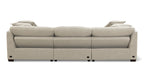 Canapé modulable 3 pièces avec fauteuil inclinable électrique amovible, couleur galet clair