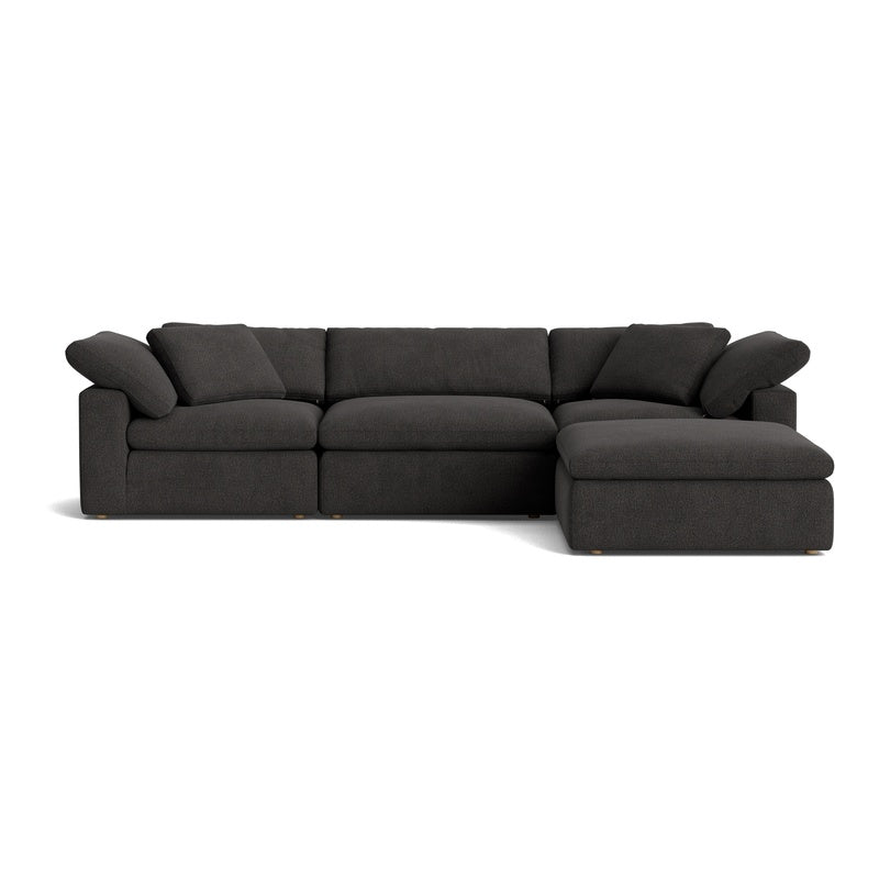 Canapé d'angle modulaire 4 pièces Movie Night™, grand modèle, couleur Dark Shadow