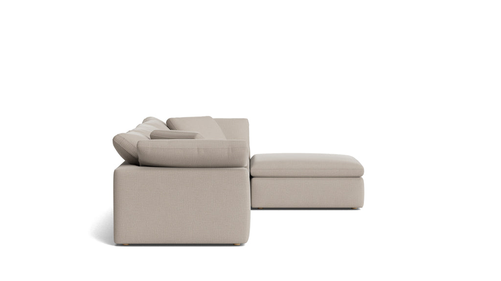 Canapé d'angle modulaire 4 pièces Movie Night™, grand modèle, couleur galet clair