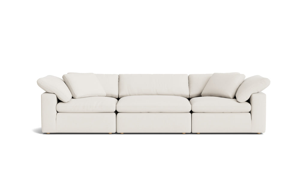 Canapé modulable 3 pièces Movie Night™, grand modèle, lin crème