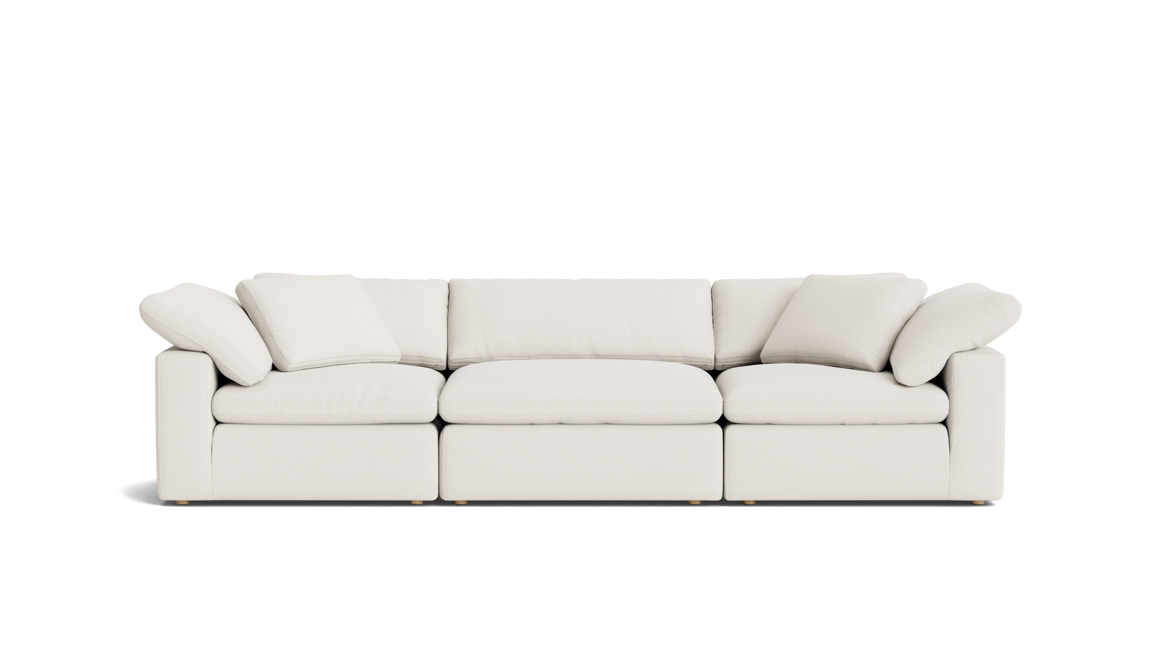 Canapé modulable 3 pièces Movie Night™, grand modèle, lin crème