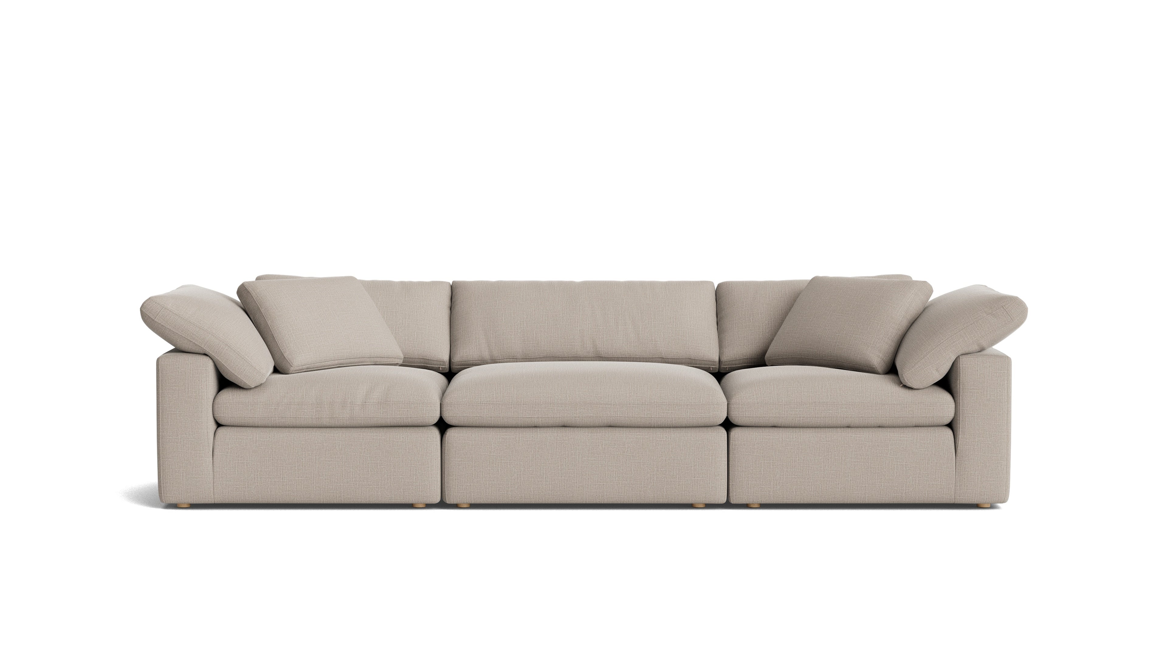 Canapé modulable 3 pièces Movie Night™, grand modèle, couleur galet clair