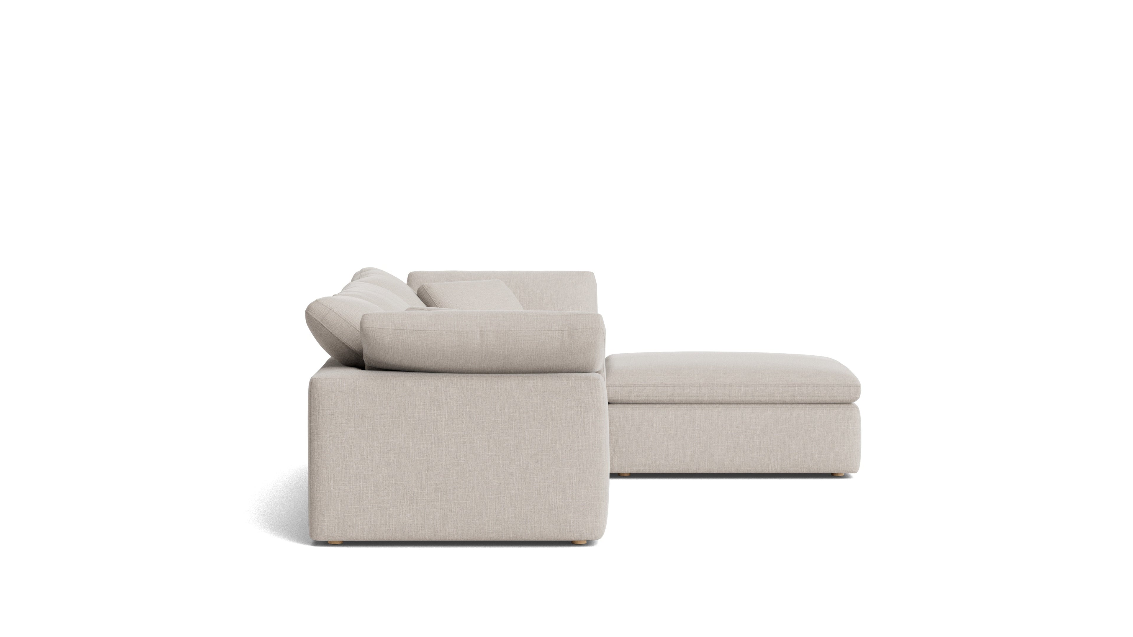 Canapé d'angle modulaire 4 pièces Movie Night™, standard, couleur argile