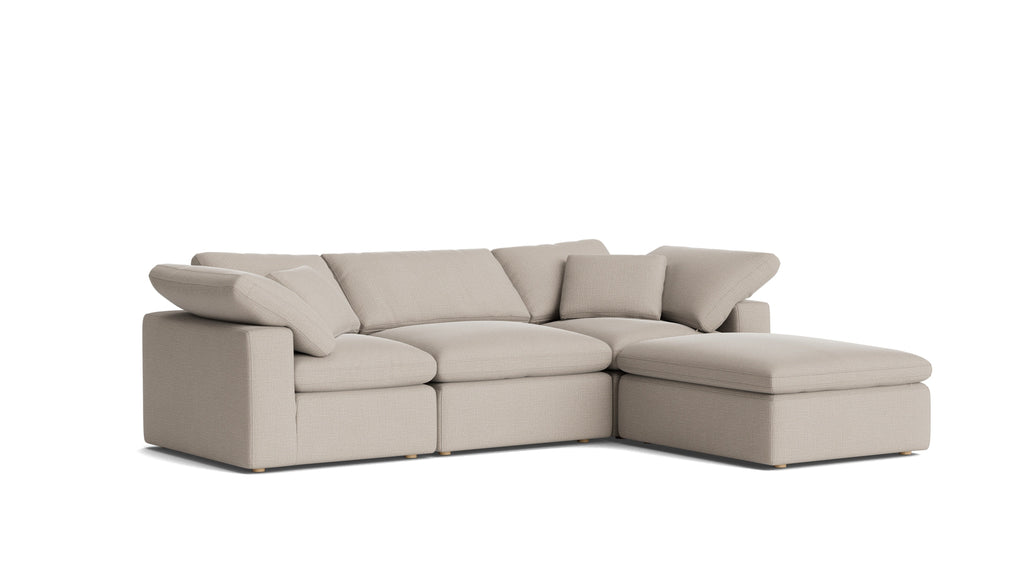 Canapé d'angle modulaire 4 pièces Movie Night™, Standard, Gris clair