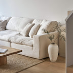 Canapé d'angle modulaire 5 pièces Movie Night™ fermé, standard, lin crème