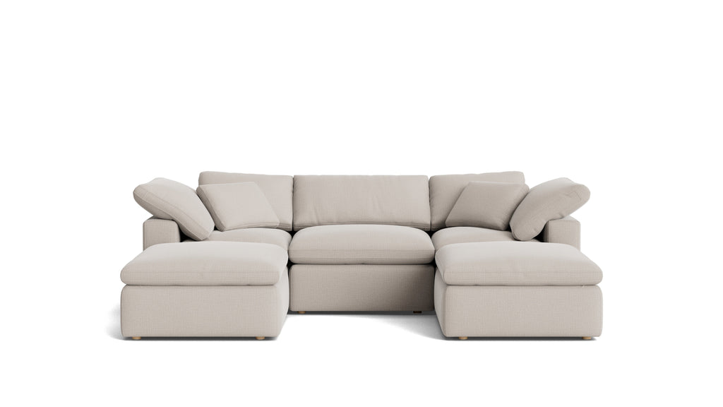 Canapé d'angle modulaire en U 5 pièces Movie Night™, standard, couleur argile