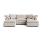 Canapé d'angle modulaire en U 5 pièces Movie Night™, standard, couleur argile