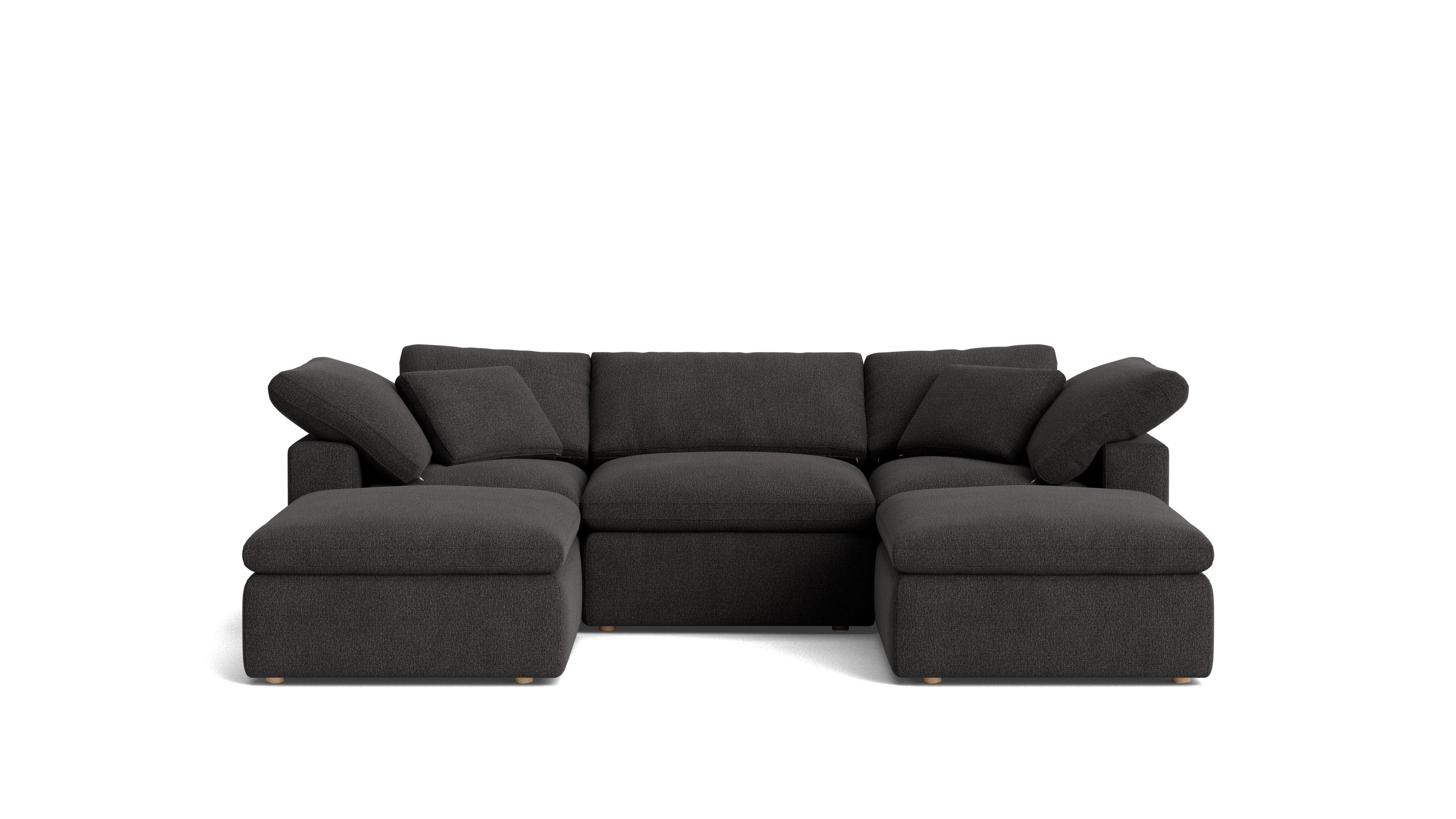 Canapé d'angle modulaire en U 5 pièces Movie Night™, Standard, Dark Shadow