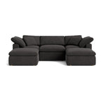 Canapé d'angle modulaire en U 5 pièces Movie Night™, Standard, Dark Shadow