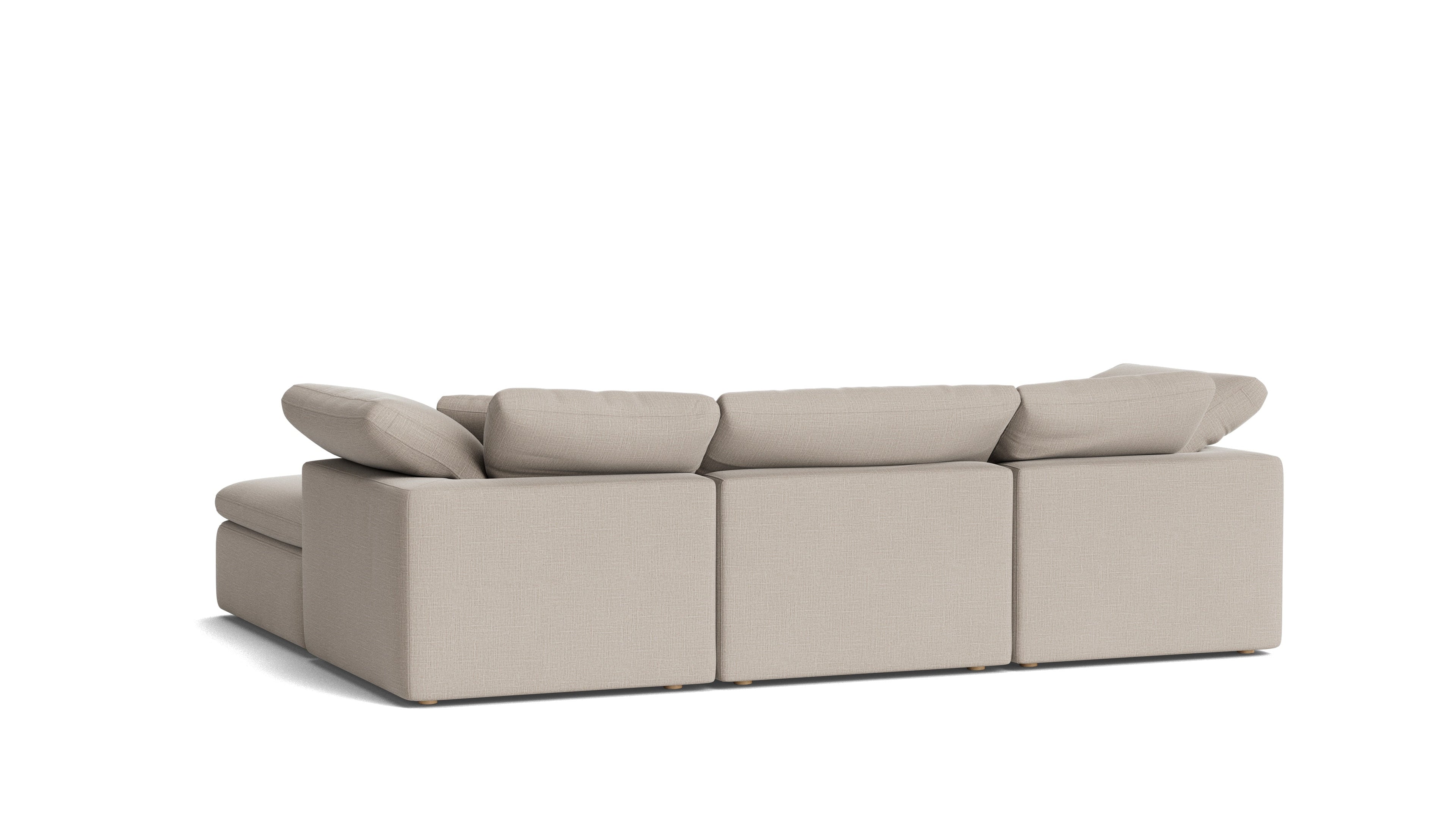 Canapé d'angle modulaire en U 5 pièces Movie Night™, Standard, Gris clair