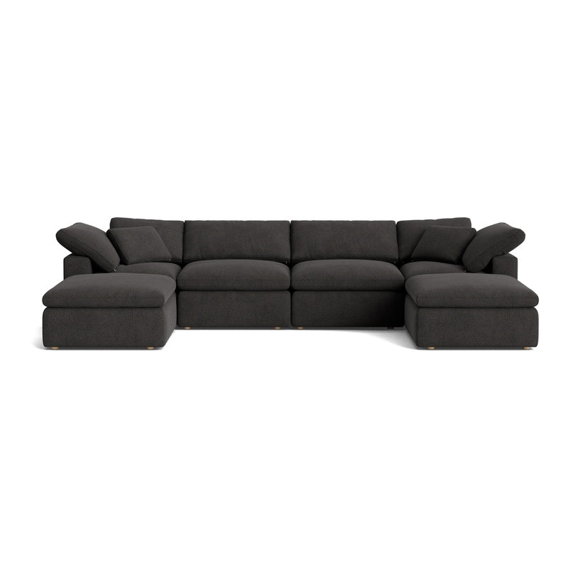 Canapé d'angle modulaire en U 6 pièces Movie Night™, Standard, Dark Shadow