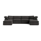 Canapé d'angle modulaire en U 6 pièces Movie Night™, Standard, Dark Shadow