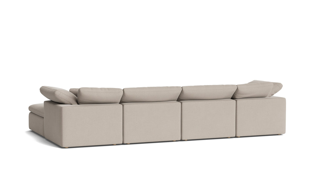 Canapé d'angle modulaire en U 6 pièces Movie Night™, Standard, Gris clair
