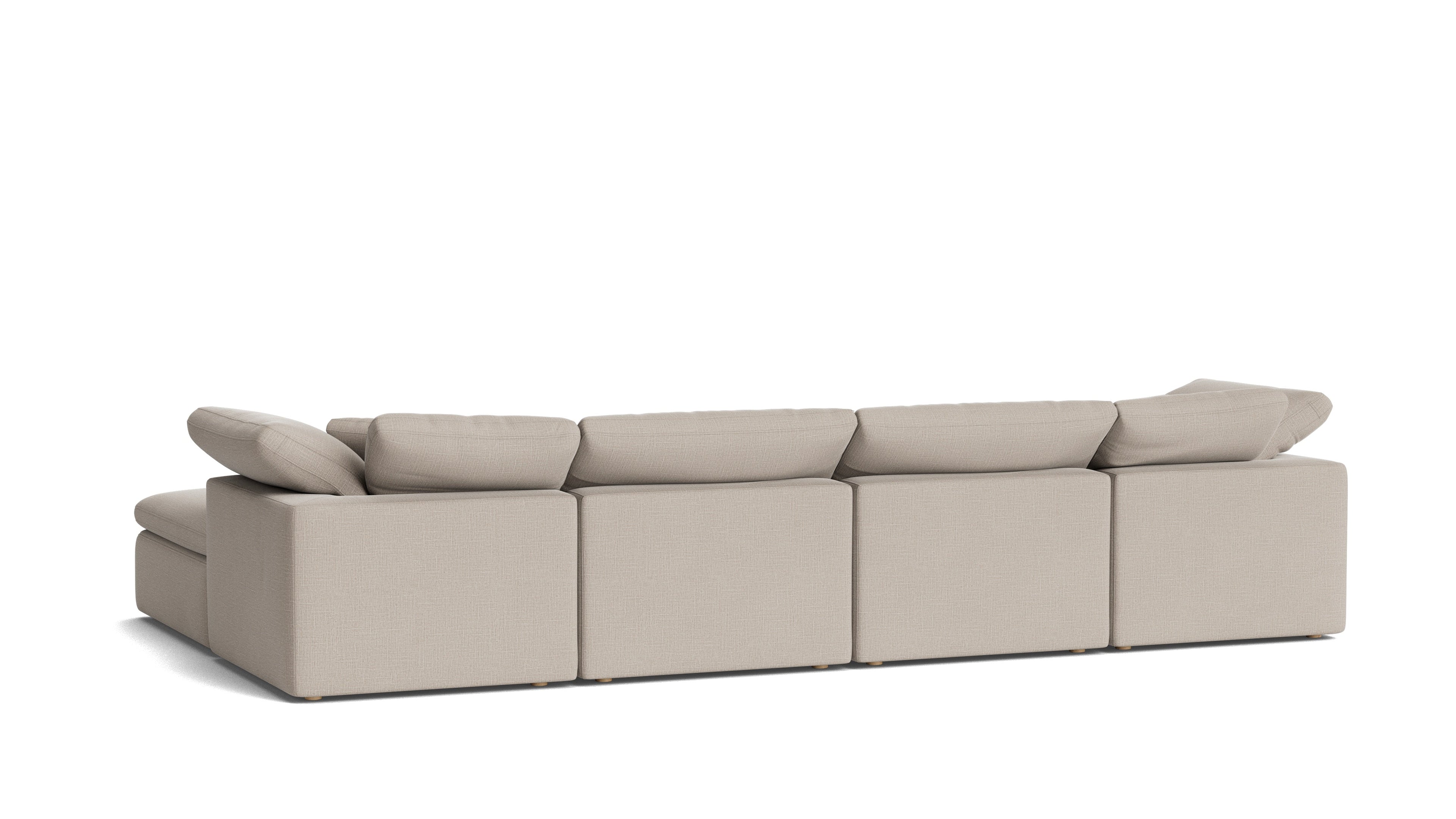 Canapé d'angle modulaire en U 6 pièces Movie Night™, Standard, Gris clair