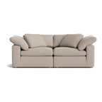 Canapé modulable 2 pièces Movie Night™, grand modèle, couleur galet clair