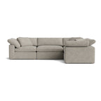 Canapé d'angle modulaire 4 pièces Movie Night™ fermé, grand, couleur avoine