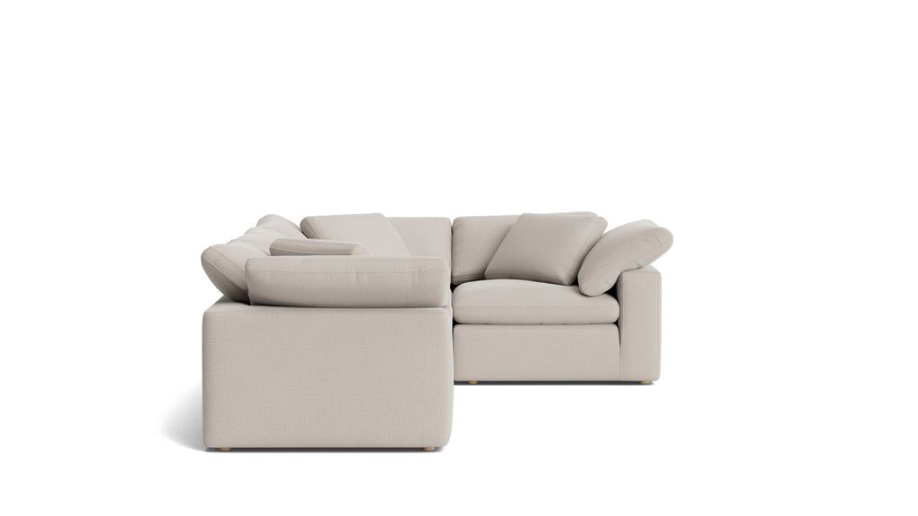 Canapé d'angle modulaire 4 pièces Movie Night™ fermé, grand modèle, couleur argile