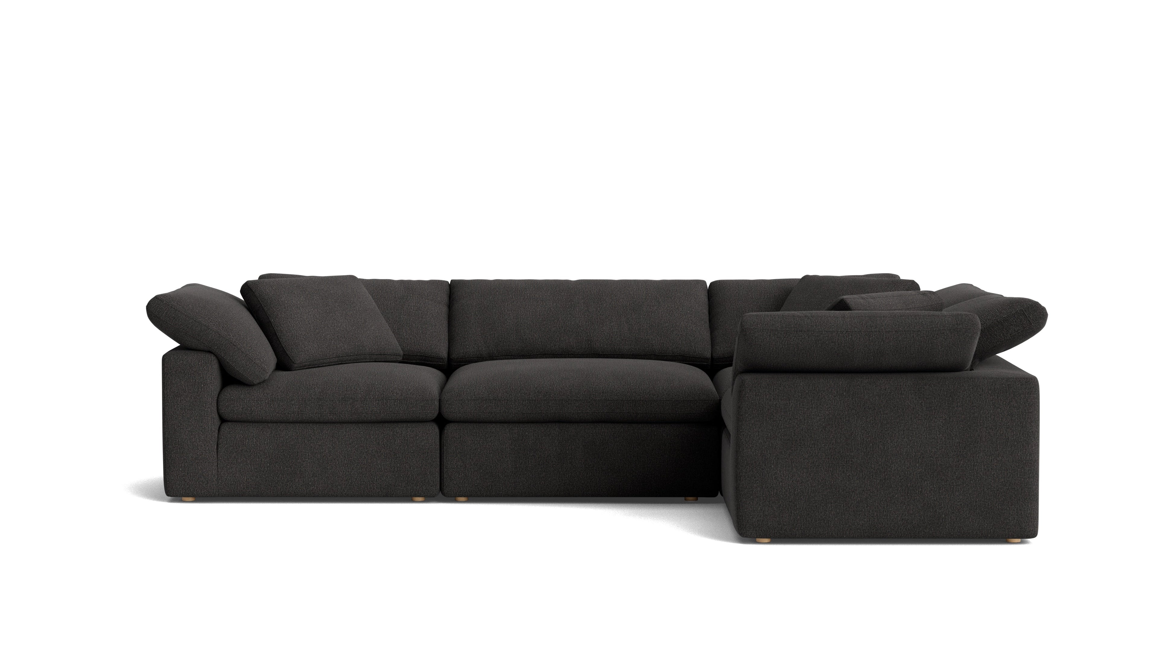 Canapé d'angle modulaire 4 pièces Movie Night™ fermé, grand, Dark Shadow