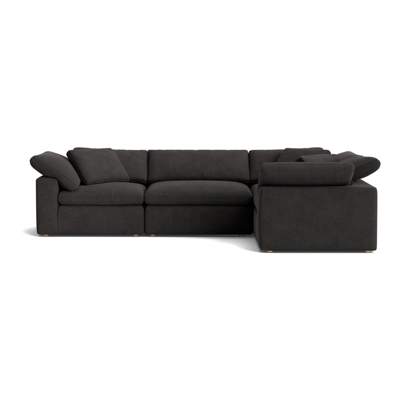 Canapé d'angle modulaire 4 pièces Movie Night™ fermé, grand, Dark Shadow