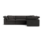 Canapé d'angle modulaire 4 pièces Movie Night™ fermé, grand, Dark Shadow