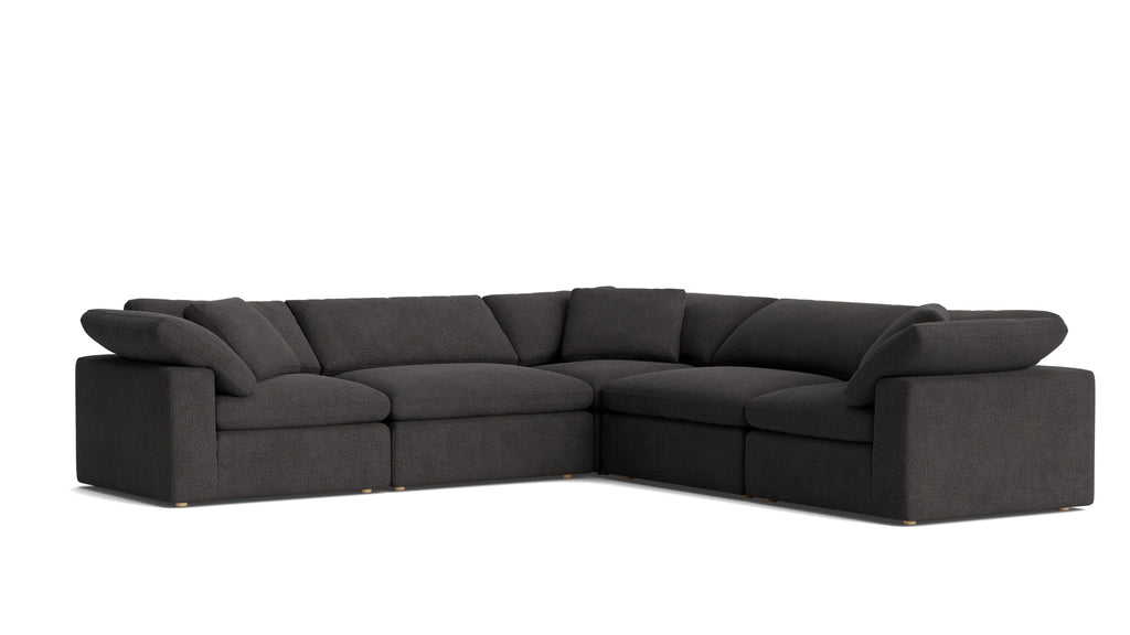 Canapé d'angle modulaire 5 pièces Movie Night™ fermé, grand, Dark Shadow