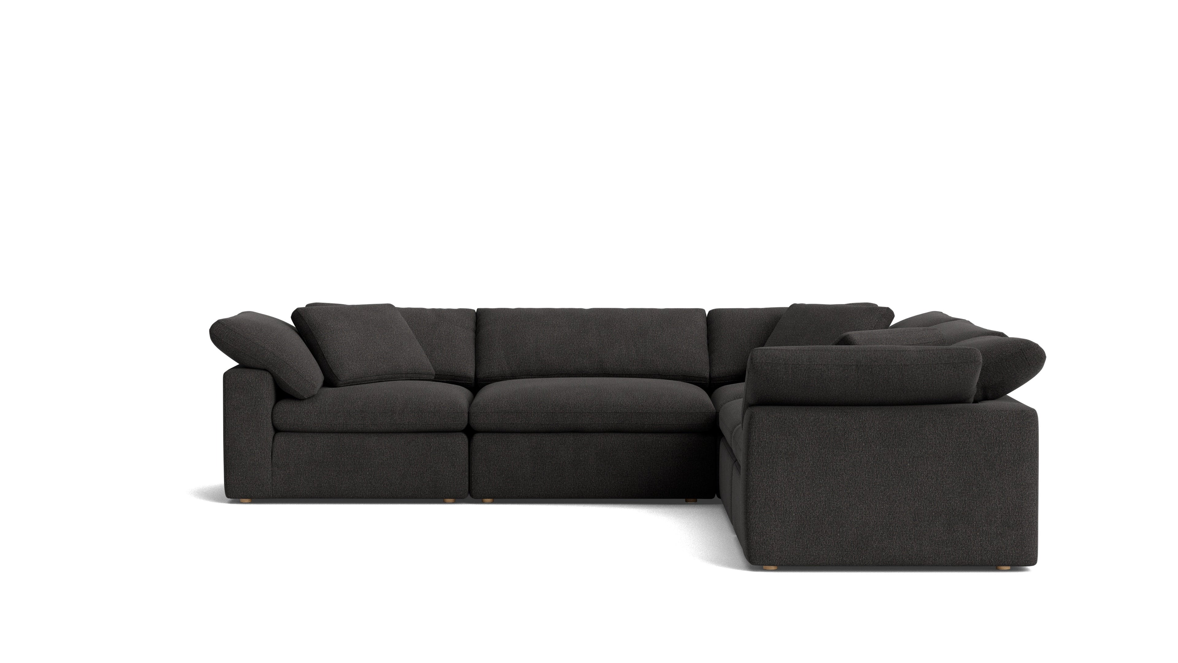 Canapé d'angle modulaire 5 pièces Movie Night™ fermé, grand, Dark Shadow