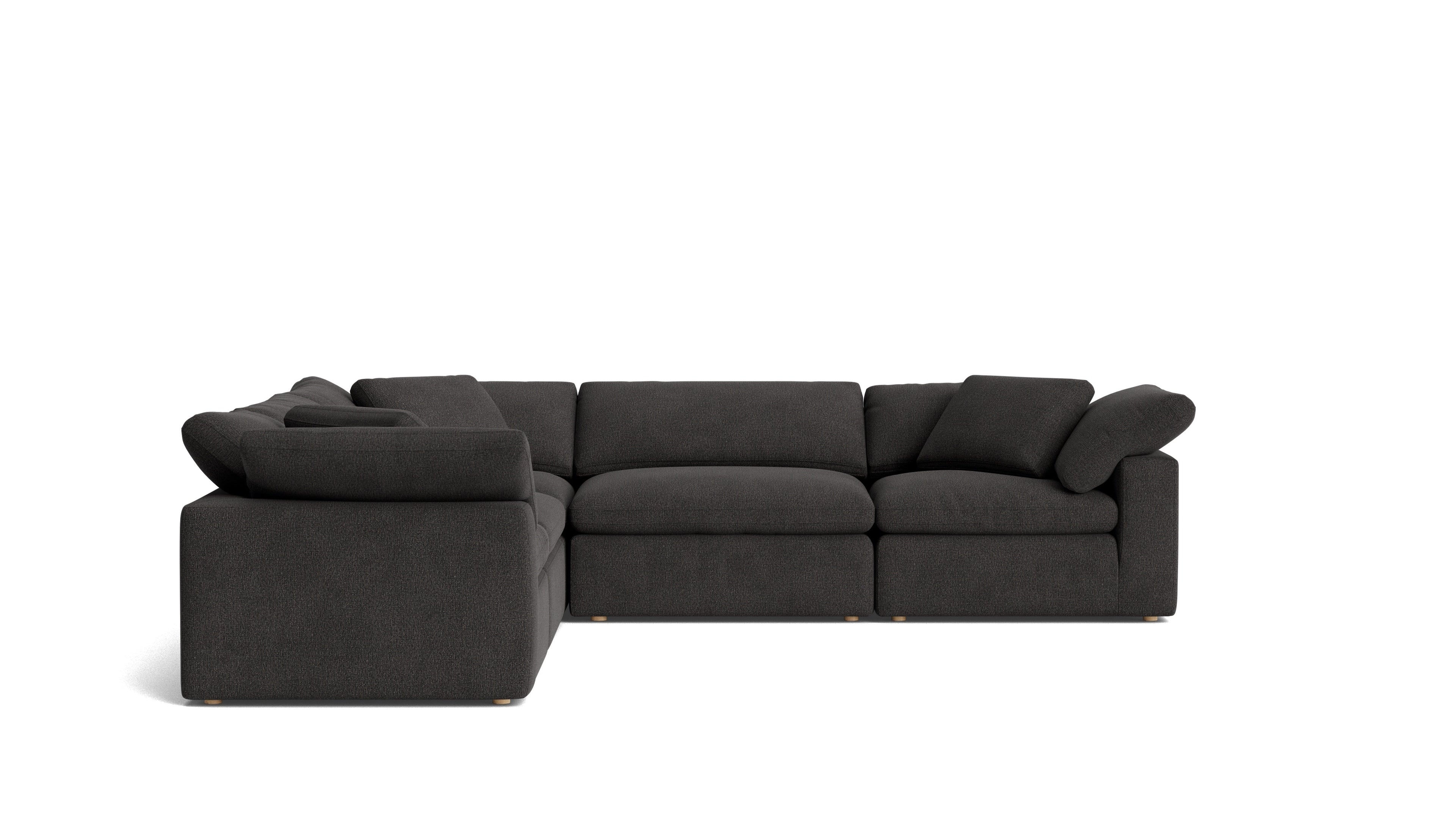 Canapé d'angle modulaire 5 pièces Movie Night™ fermé, grand, Dark Shadow