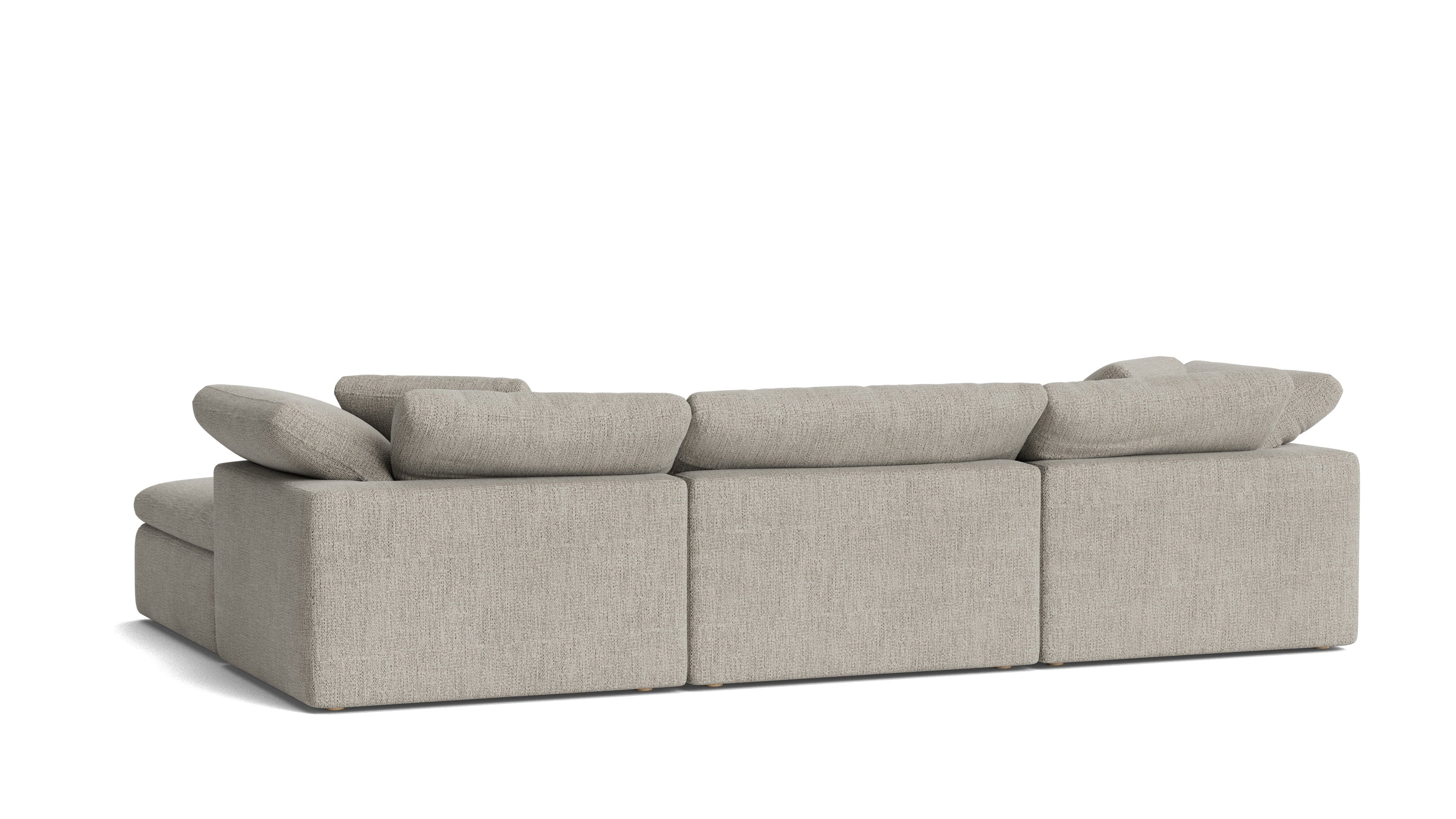 Canapé d'angle modulaire en forme de U 5 pièces Movie Night™, grand modèle, couleur avoine