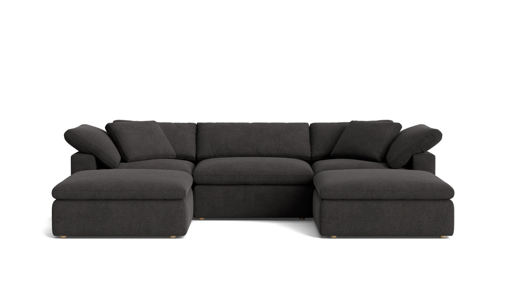 Canapé d'angle modulaire en forme de U 5 pièces Movie Night™, grand modèle, couleur Dark Shadow