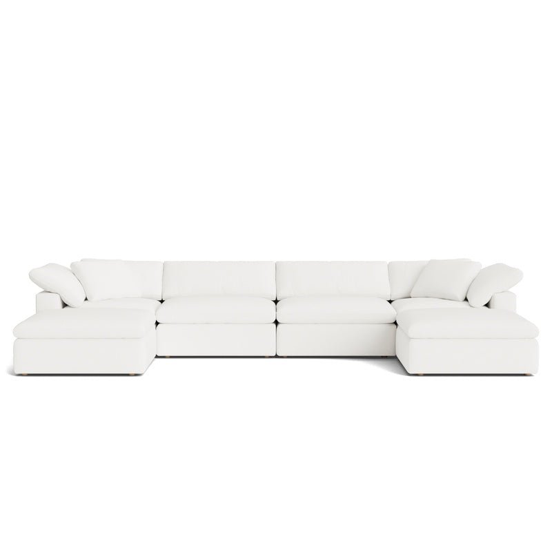 Canapé d'angle modulaire en forme de U 6 pièces Movie Night™, grand modèle, Brie