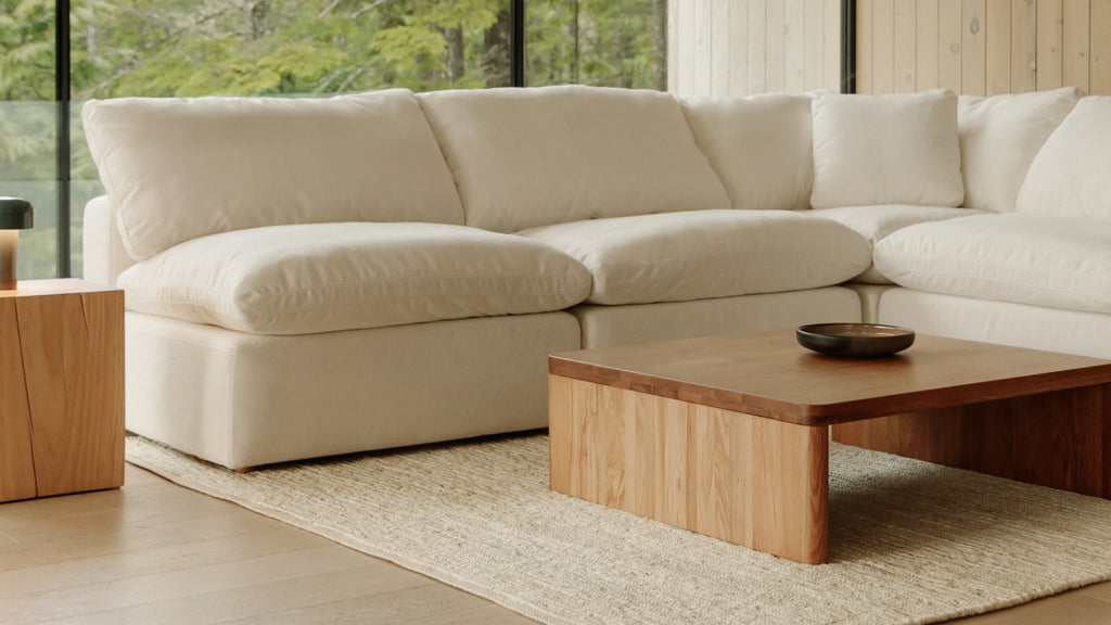 Canapé d'angle modulaire 5 pièces Movie Night™ ouvert, standard, champagne