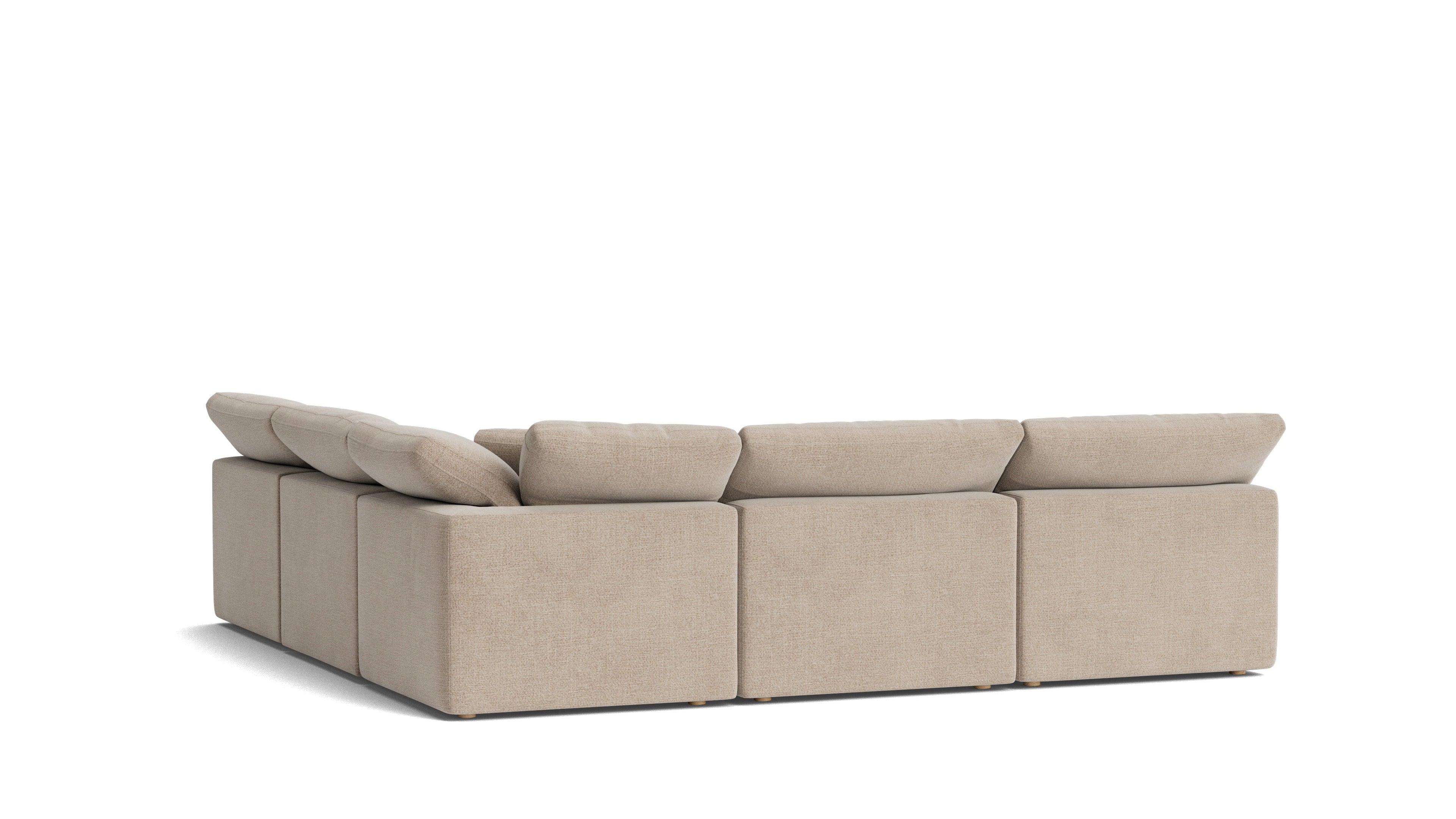 Canapé d'angle modulaire 5 pièces Movie Night™ ouvert, standard, champagne