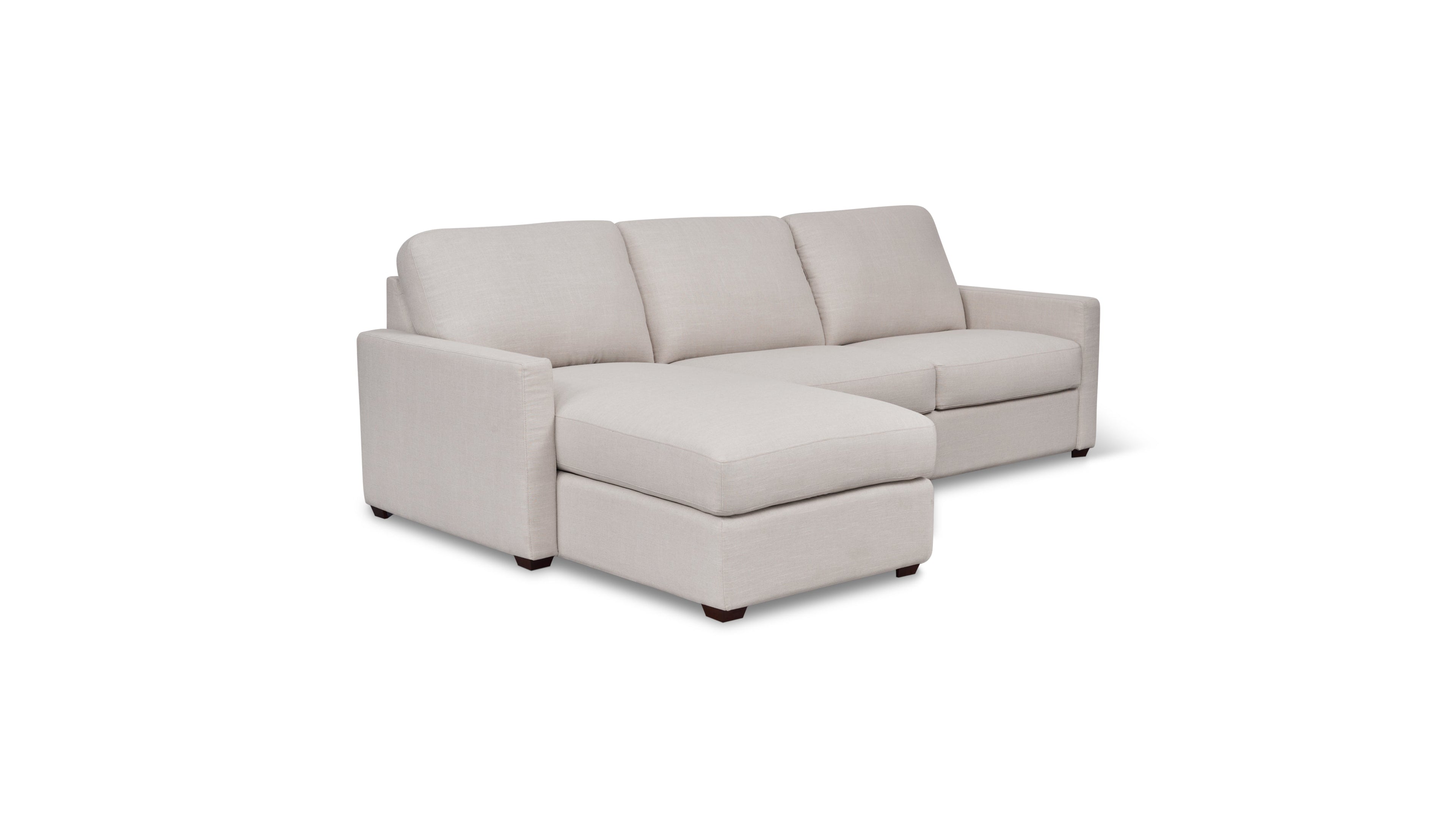 Canapé-lit d'angle Sleep Over (gauche ou droite), grand format, couleur argile