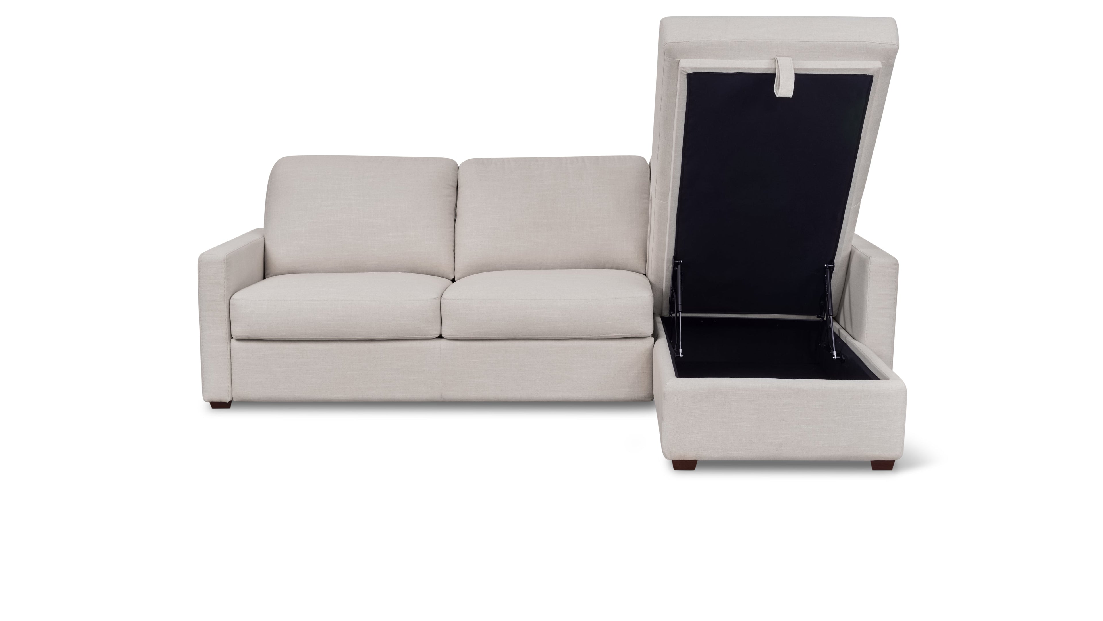 Canapé-lit d'angle Sleep Over (gauche ou droite), grand format, couleur argile