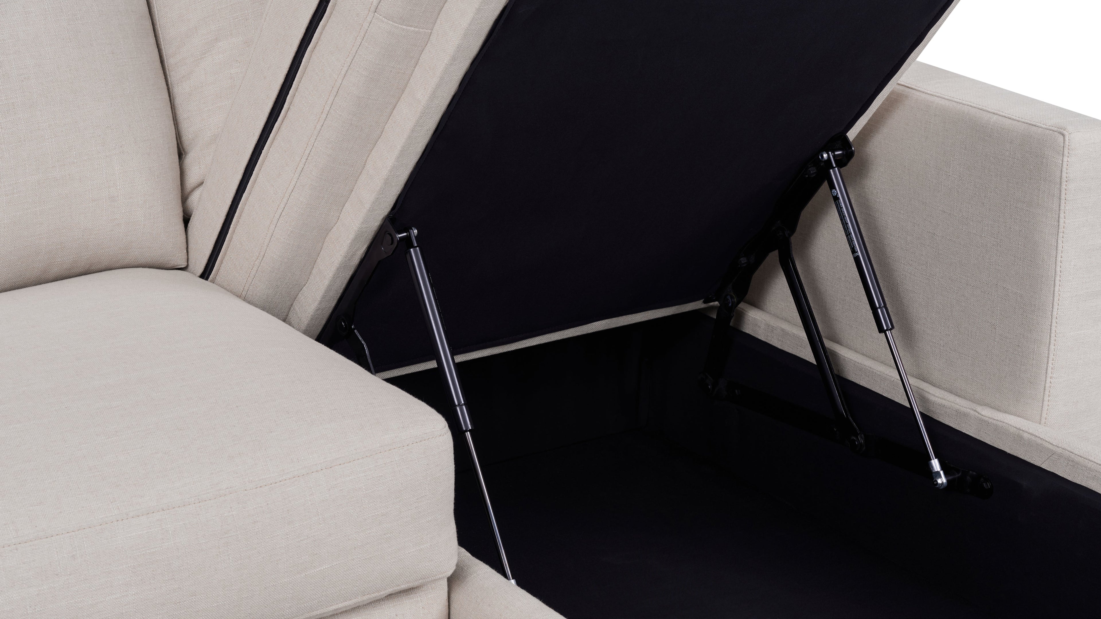 Canapé-lit d'angle Sleep Over (gauche ou droite), grand format, couleur argile