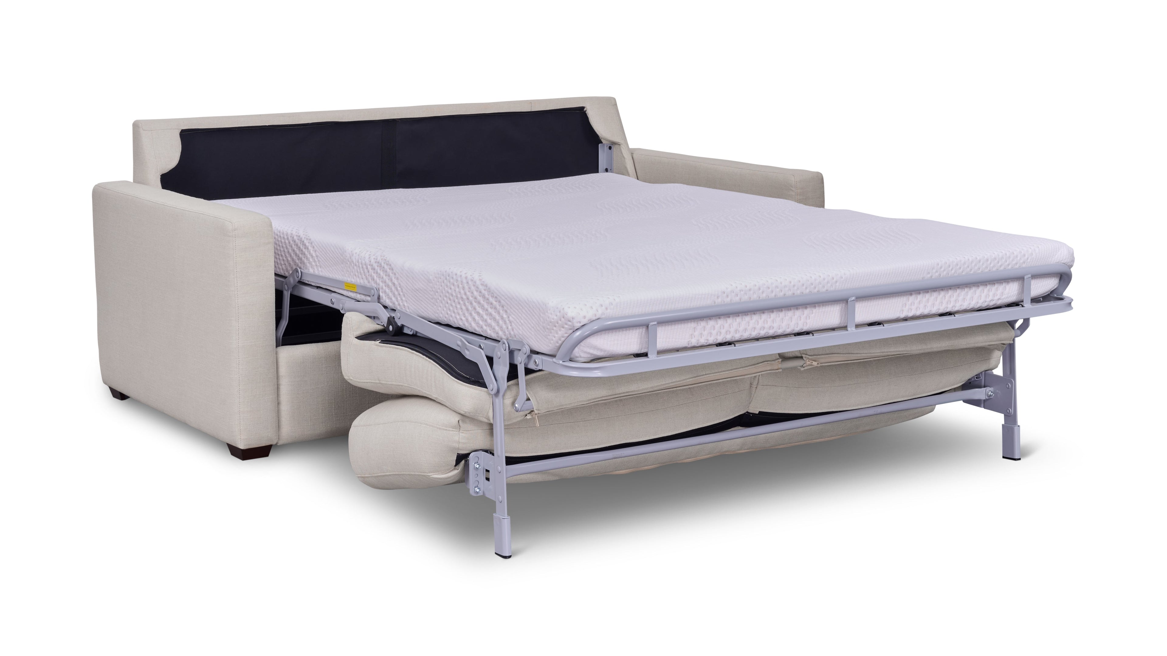 Canapé-lit pour une nuitée, grand, couleur argile