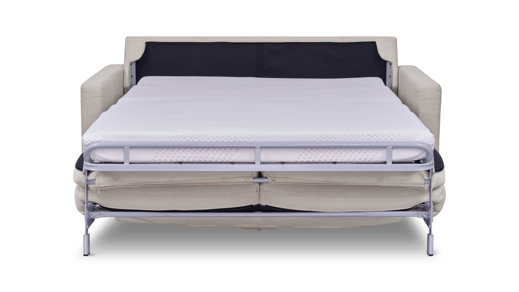 Canapé-lit pour une nuitée, grand, couleur argile