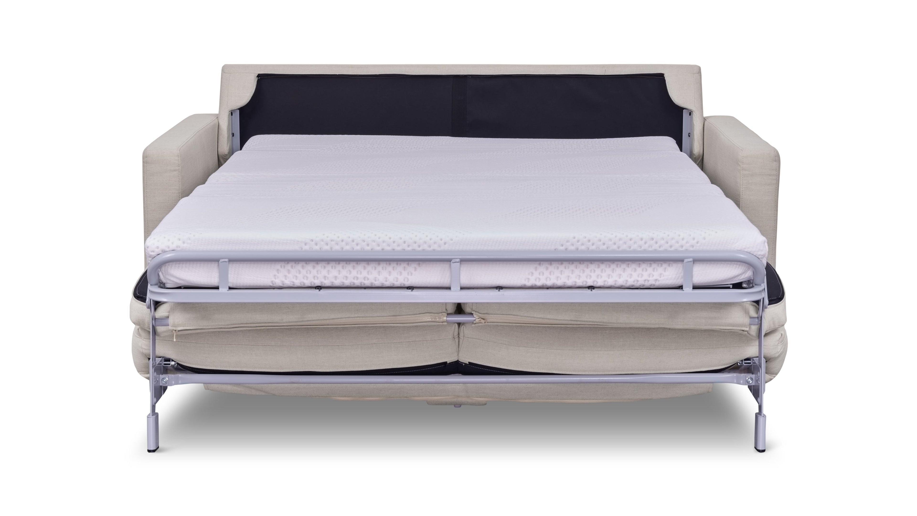 Canapé-lit pour une nuitée, grand, couleur argile