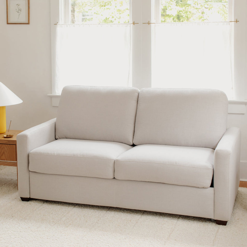 Canapé-lit pour une nuitée, grand, couleur argile