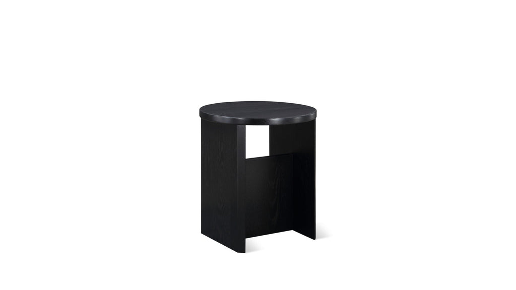 Tabouret de campagne, chêne noir