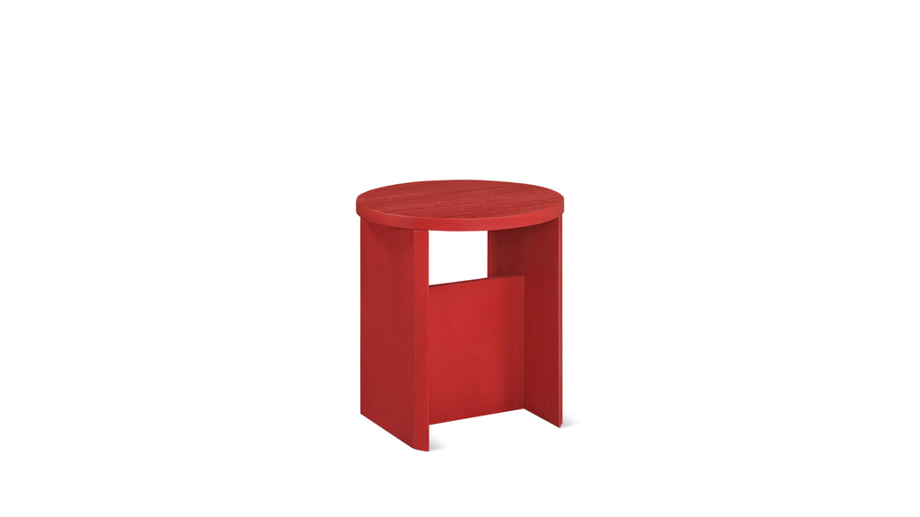 Tabouret de campagne, édition limitée, coquelicot