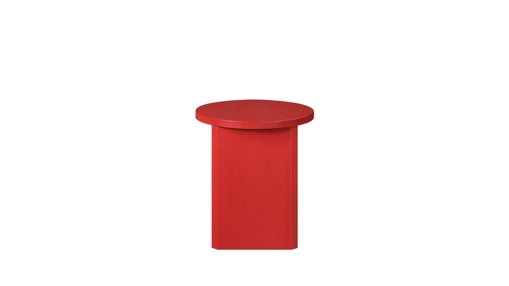 Tabouret de campagne, édition limitée, coquelicot