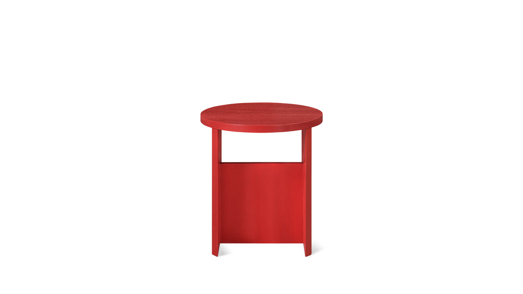Tabouret de campagne, édition limitée, coquelicot