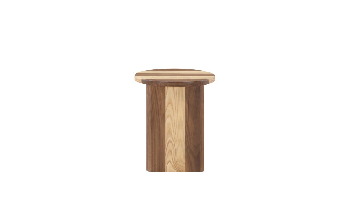 Tabouret de campagne, édition limitée, rayé