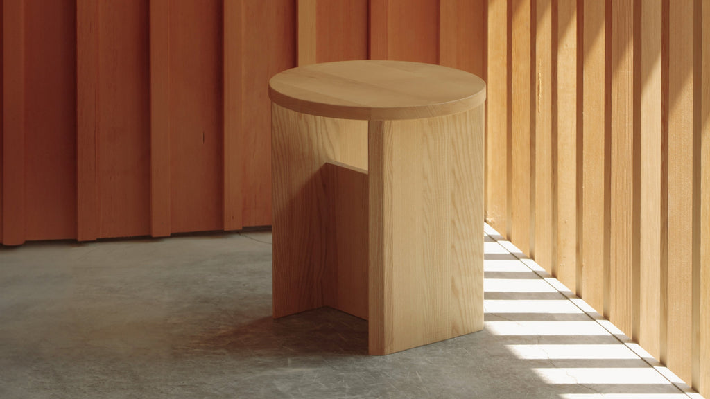 Tabouret de campagne, chêne