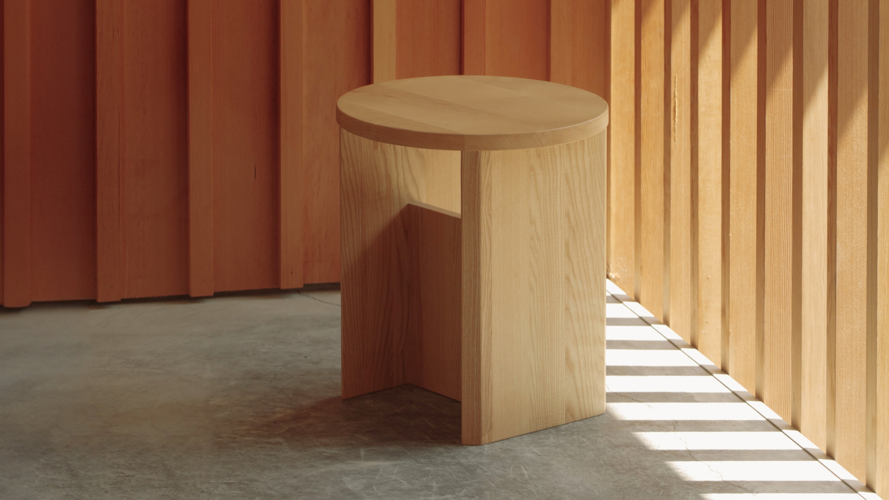 Tabouret de campagne, chêne