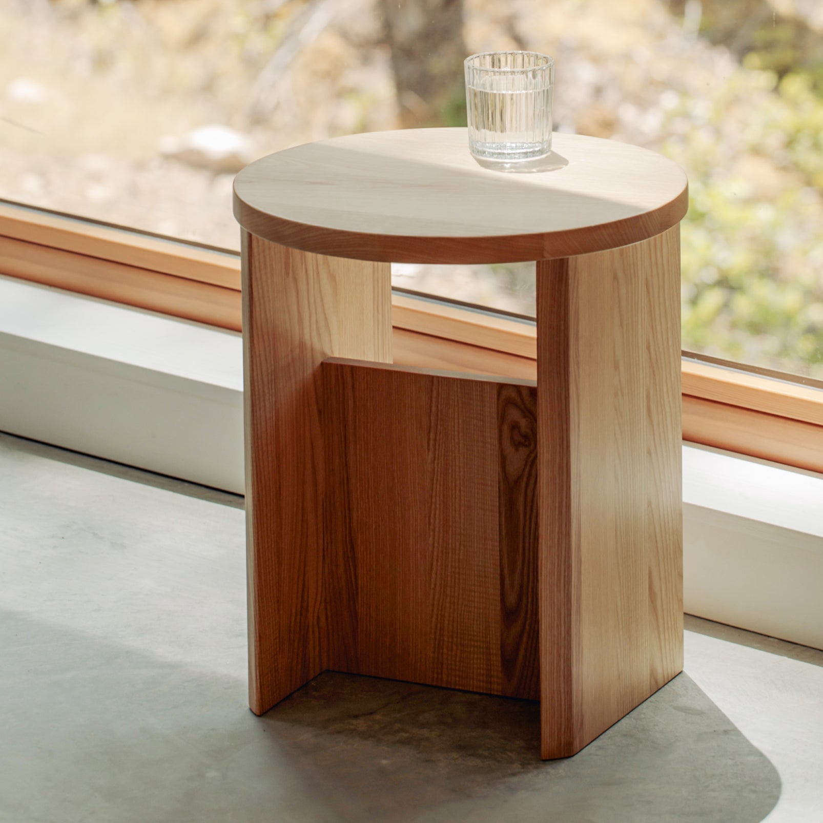 Tabouret de campagne, chêne